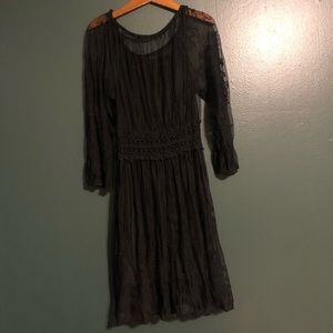 Black lace dress